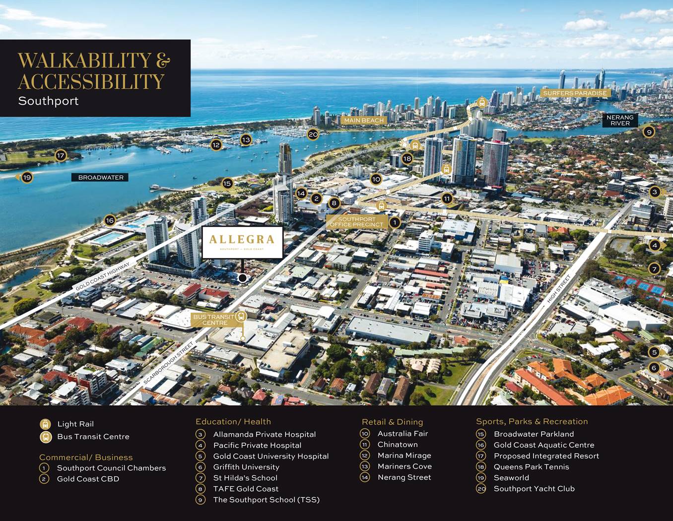 Allegra - Gold Coast - location map