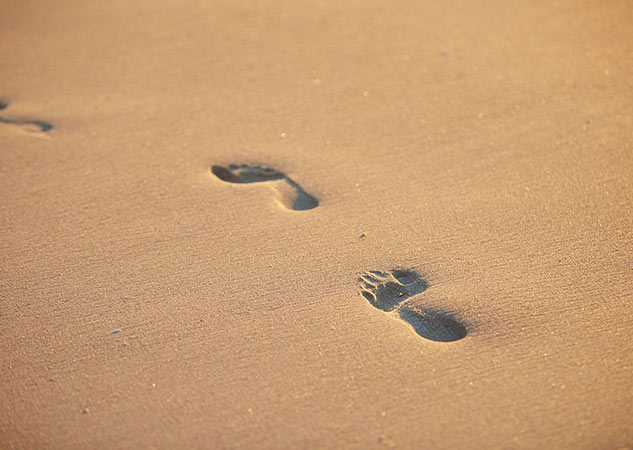 Allegra - Gold Coast - footprints in sand